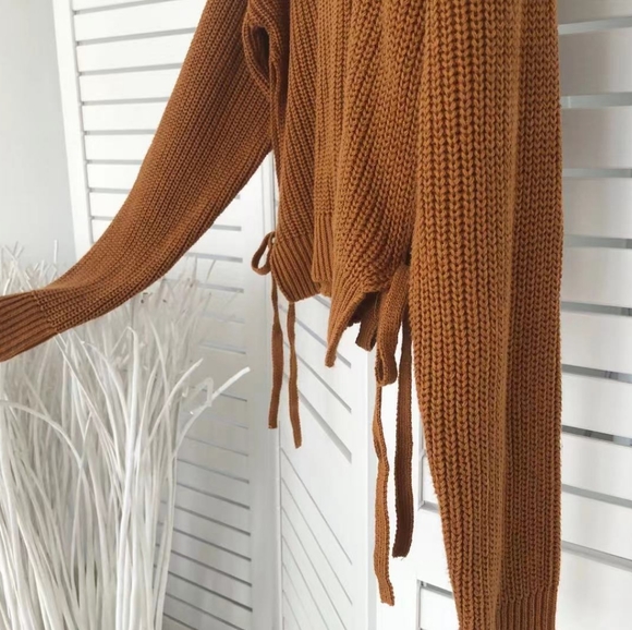 BNWOT Forever 21 Chestnut Sweater M - Picture 5 of 6